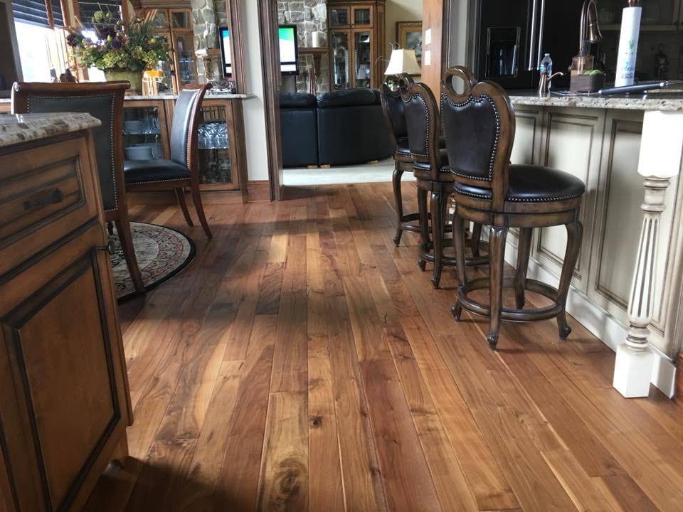Hardwood flooring installed by Miller's Wholesale Flooring in East Tennessee