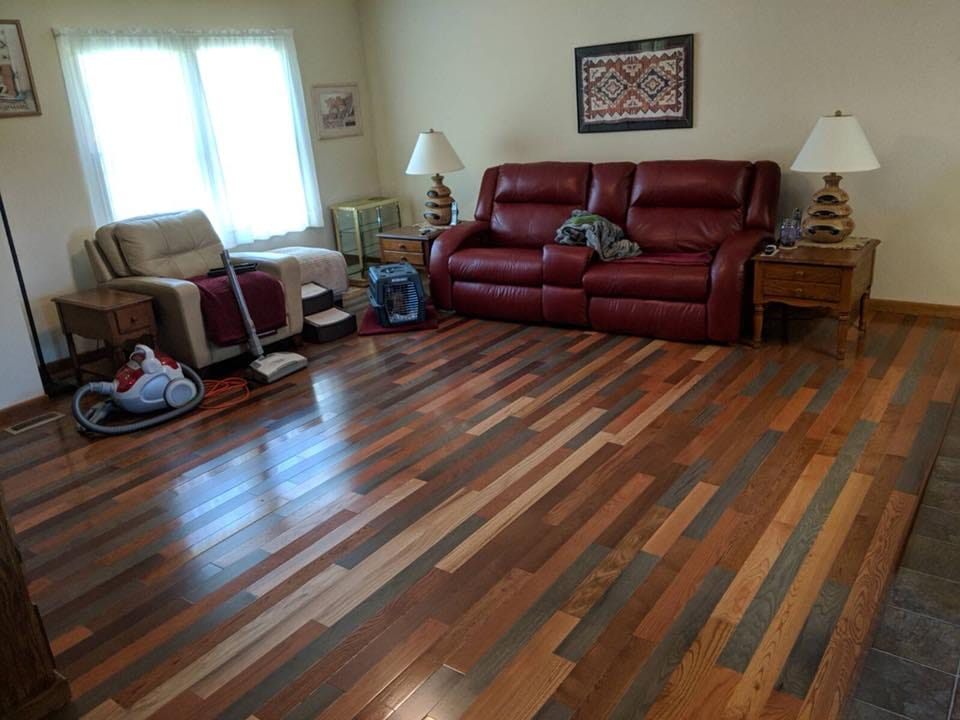 Hardwood flooring installed by Miller's Wholesale Flooring in East Tennessee