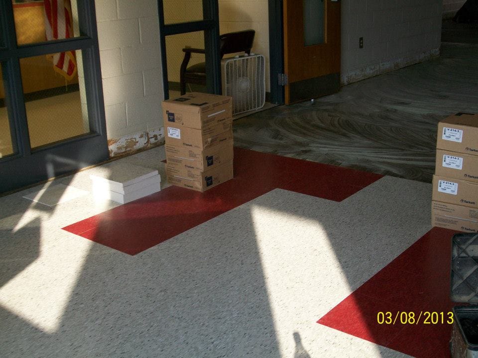 Commercial flooring installed by Miller's Wholesale Flooring in East Tennessee